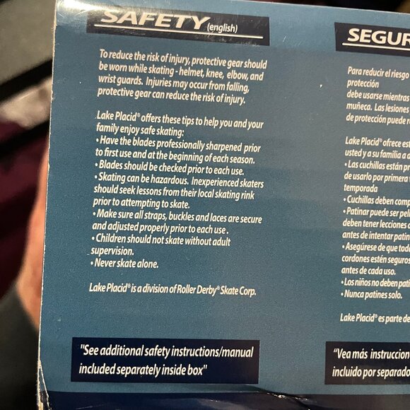 NIB Boy's Sz 1 Black Double Runner / Blade Ice Skates Lake Placid Learning Skate - Picture 14 of 14